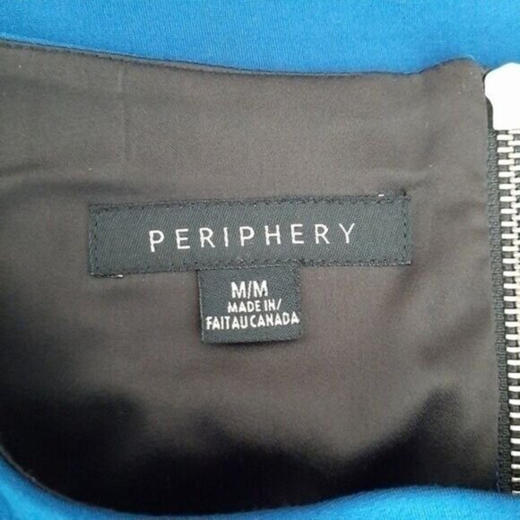 PERIPHERY Sheath Bodycon Knee Length Dress Cobalt Blue Sz M - Picture 10 of 11